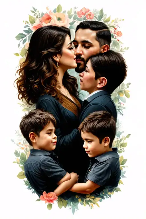 Mom Dad And Two Sons