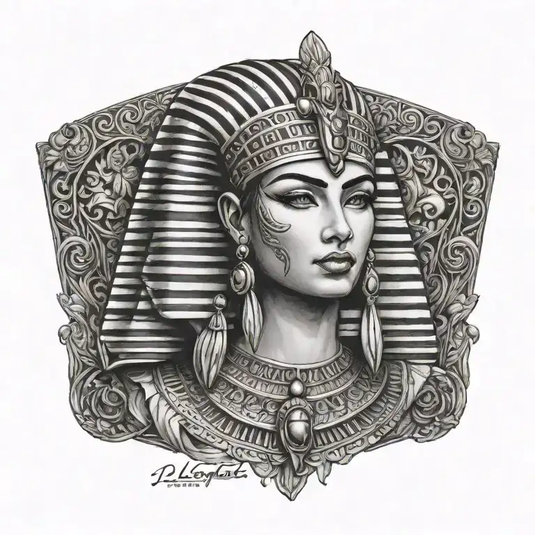 Tattoo Sketch Cleopatra
