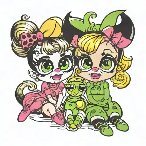 Bubbles And Buttercup Powerpuff Girls