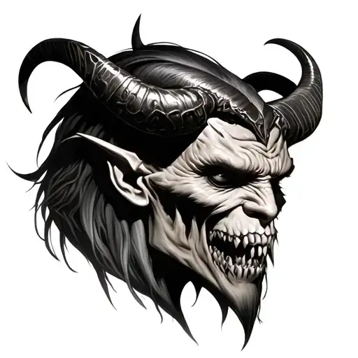 Demon With Horns