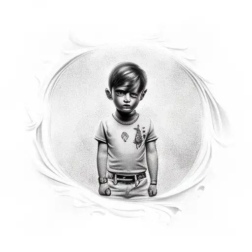 Boy In Dreamy Background