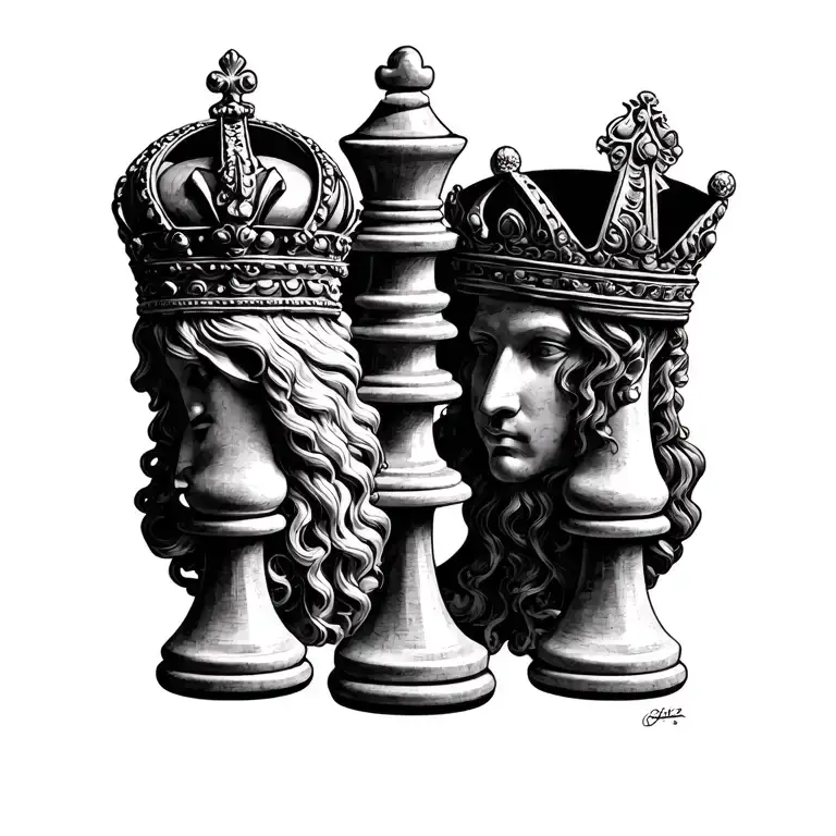 King And Queen Chess Pieces