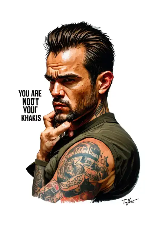 You Are Not Your Khakis Fight Club Tyler Durden