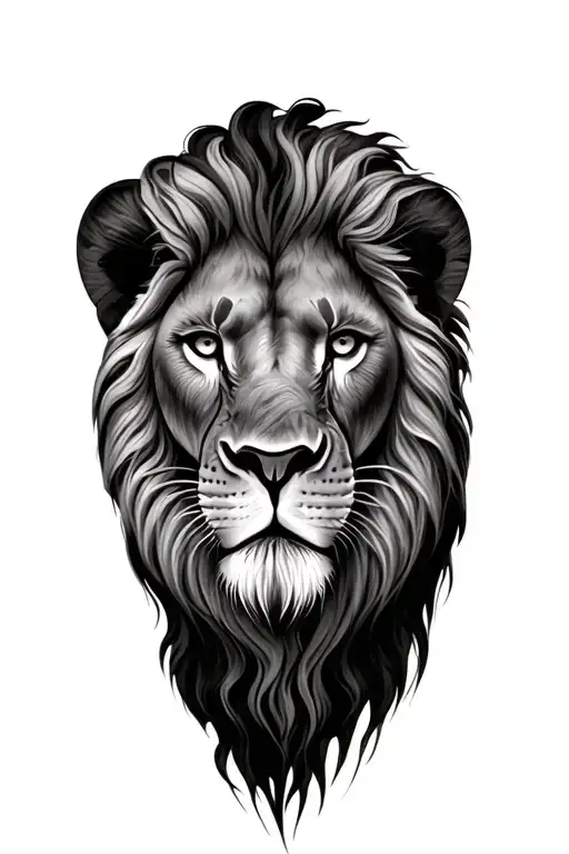 Right Arm Grey Lion Head