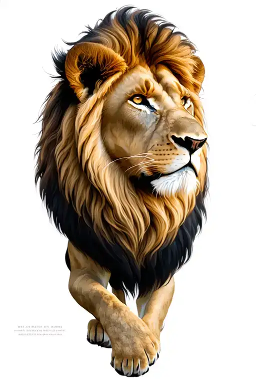 Lion Looking To The Right