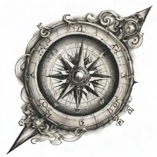 Pierced Navigation Compass