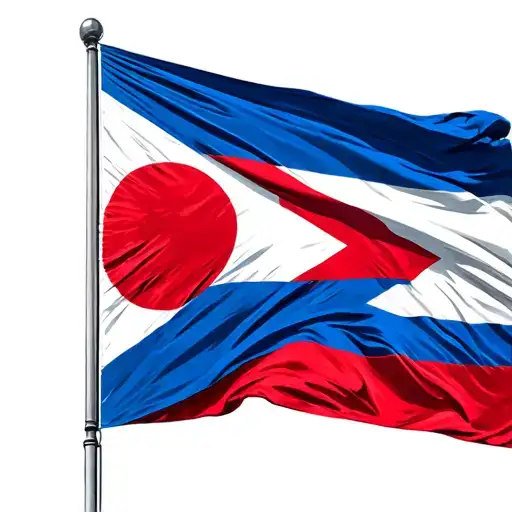 Japan Flag And Cuban Flag Side By Side