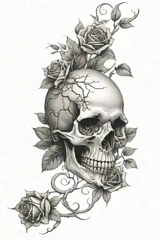 Skull And Roses