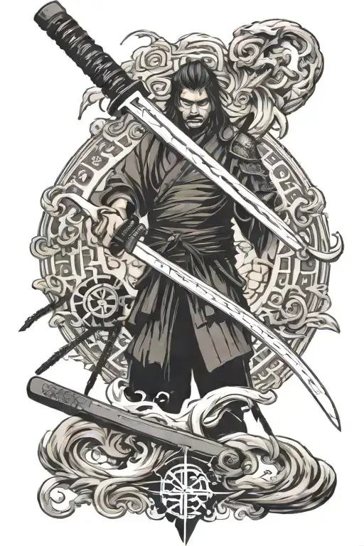 Katana With Japanese Symbols