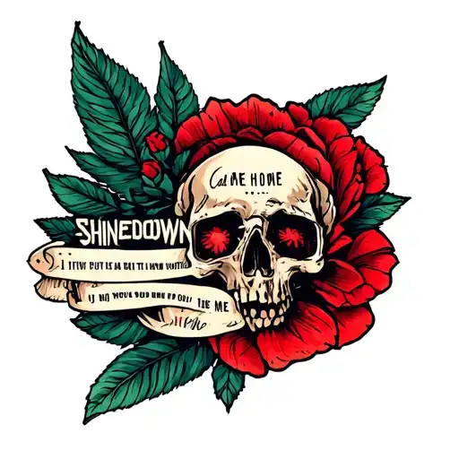 Shinedown Call Me Lyrics Incorporated Into The Design