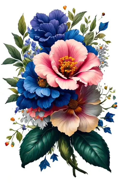 Flowers And Strength Courage