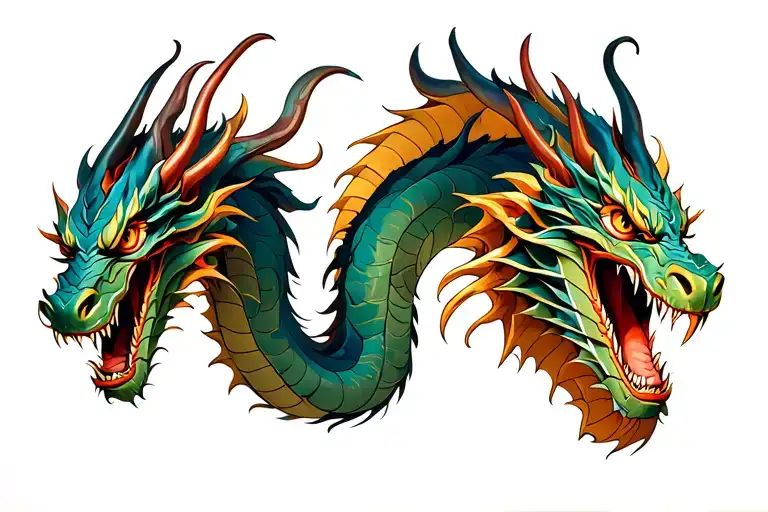 Dragon Wrapping Around Collarbone