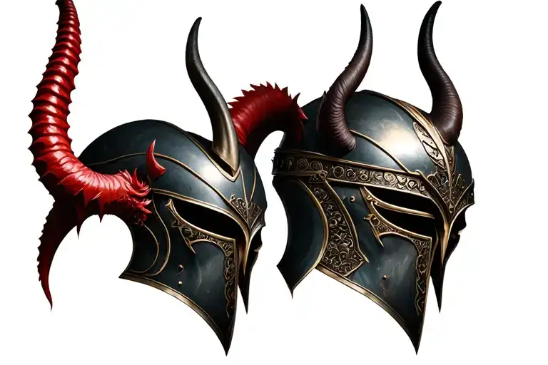 Devil And Gladiator Helmet