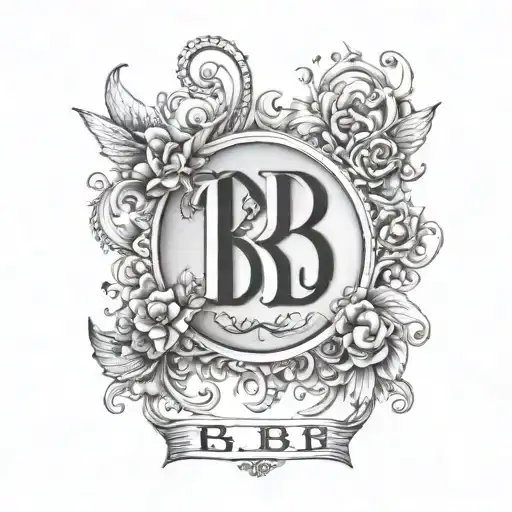 Kids Initials Brb With