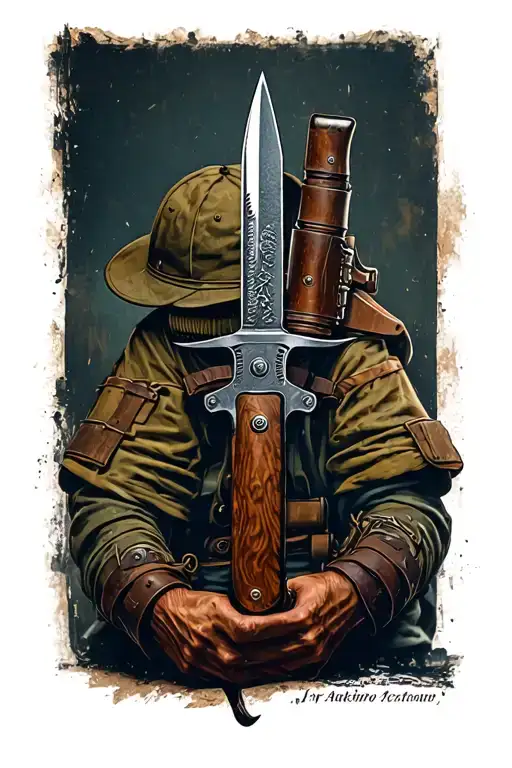 M3 Trench Knife Realistic Wwii
