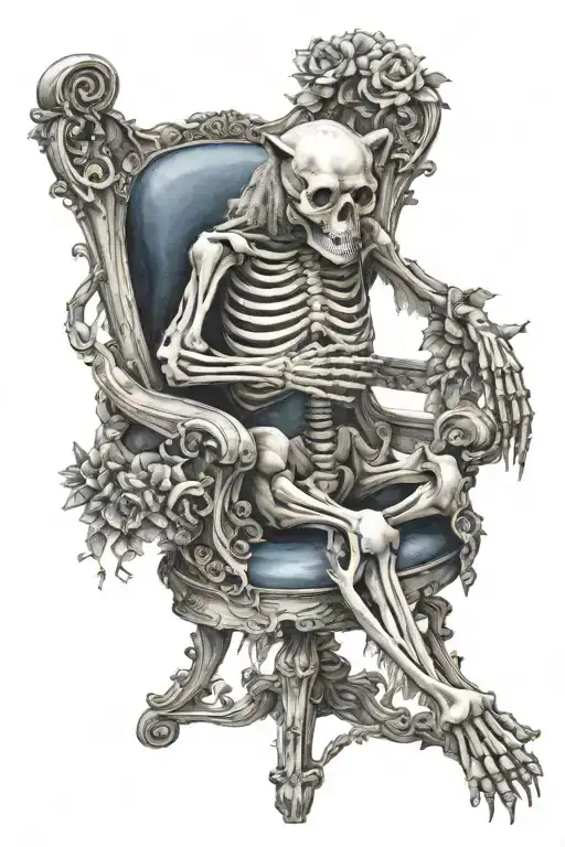Skeleton Bear Chair
