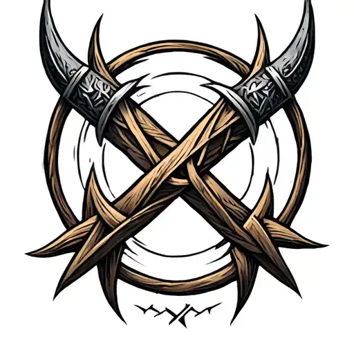 Viking Rune Symbol Intertwined