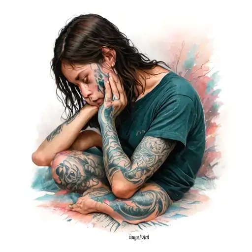 That Reflects Loneliness And Deep Depression