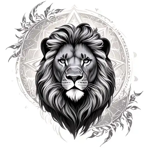 Heart Lion Leo Star Sign