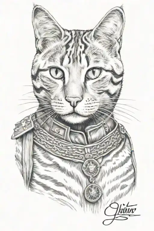 Turkish Soldier British Blue Tabby Cat