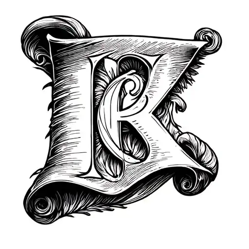 Scroll Letter With Quilpen