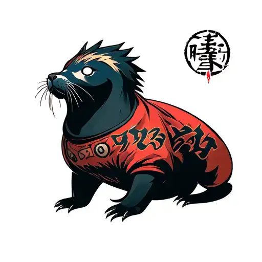 Gaara Seal With The Phrase