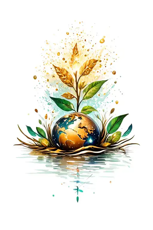 Earthy With Sparkles For Decoration Lines And Design