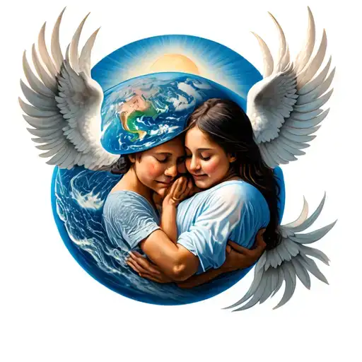 A Hug From Earth To Heaven