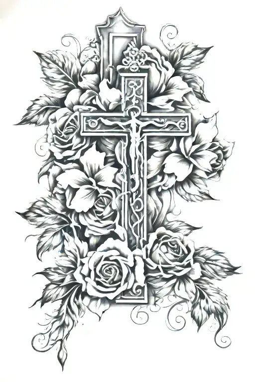 Christianity & Rememberance Tattoo Featuring