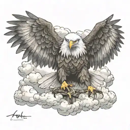 Eagle And Cloudy