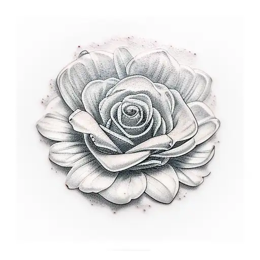 Mother And Dad And Flower