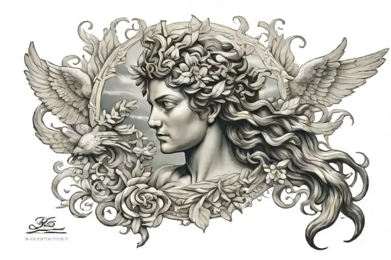 Greek Mythology Inspired Tattoo Featuring