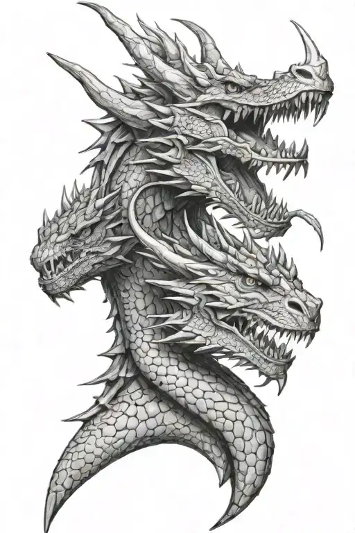 Medival Dragon Realistic Portrait