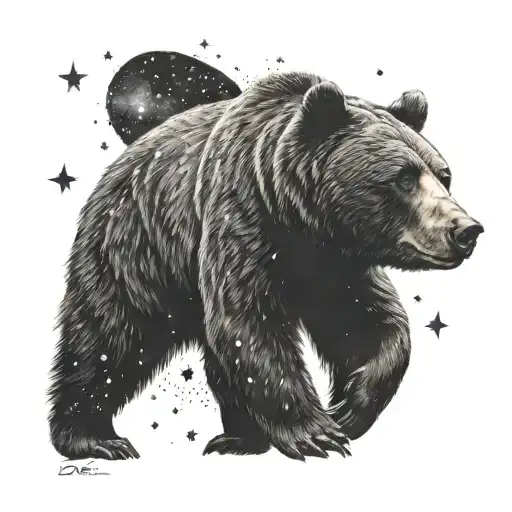 Bear With Ursa Major Constellation Fine