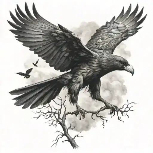 Falling Crow Out Of The Sky