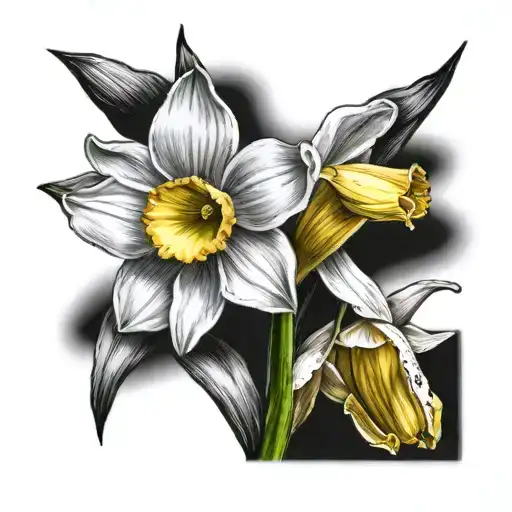 Daisy And Daffodil Flowers