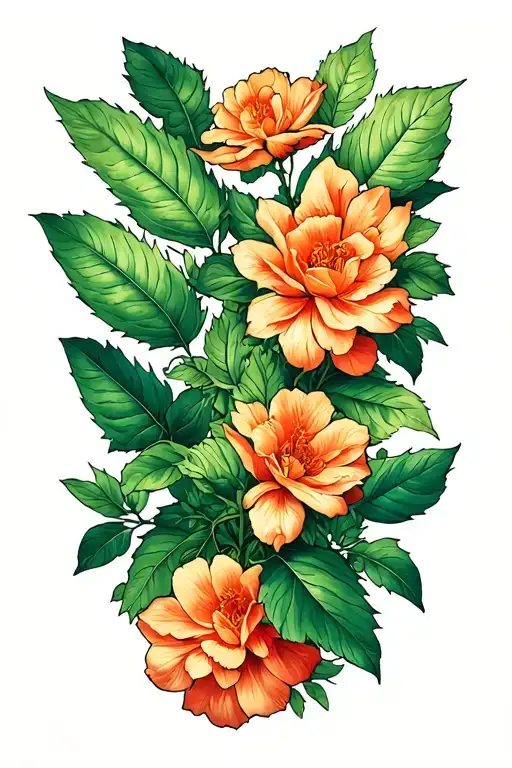 Plant Tattoo For Elbow That Transforms When Opening And Closing