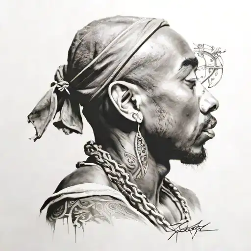2Pac Portrait