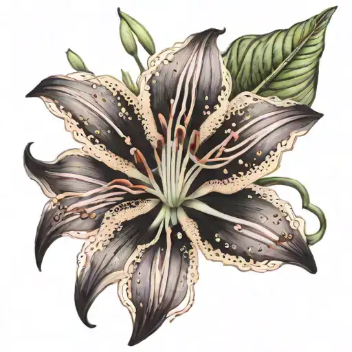 Red Spider Lilly Flower