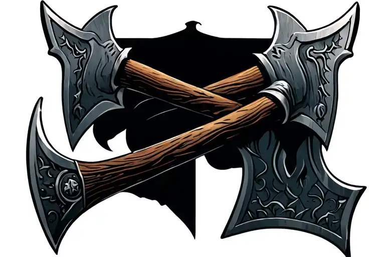 Viking Axes Crossing