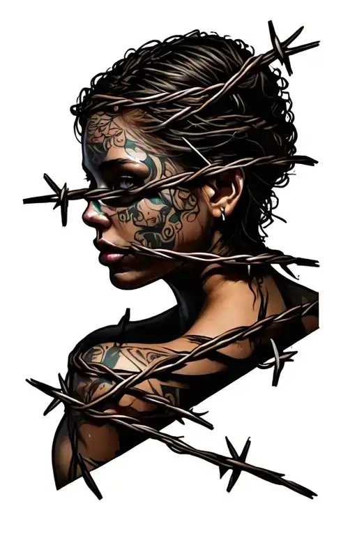 Barbed Wire Wrapped