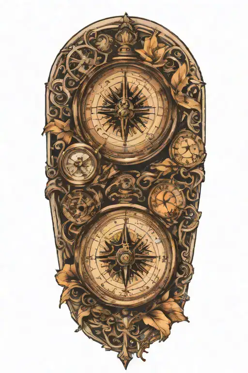 Compass And Hourglass