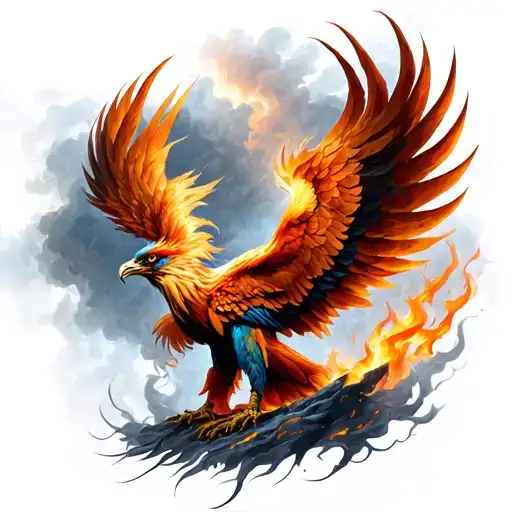Phoenix Rising From The Ashes