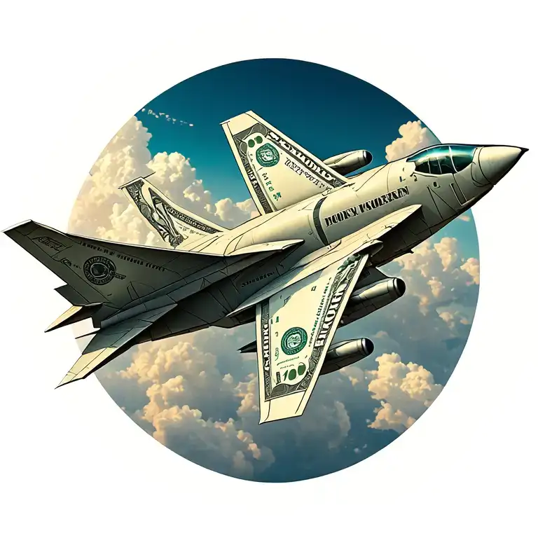 Money Airplane Origami