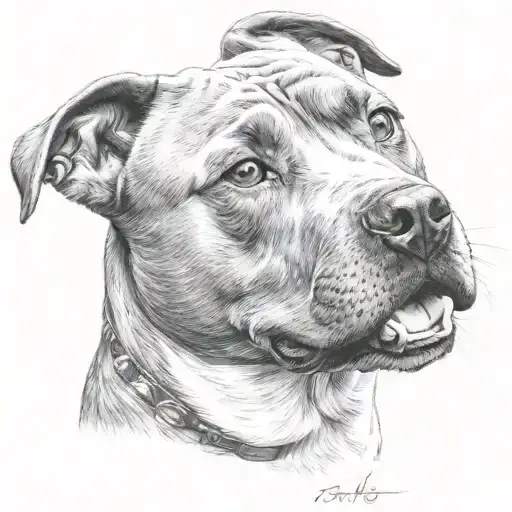 Staffy And White