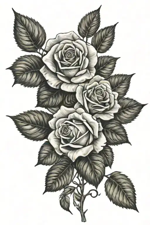 Roses And Leaves