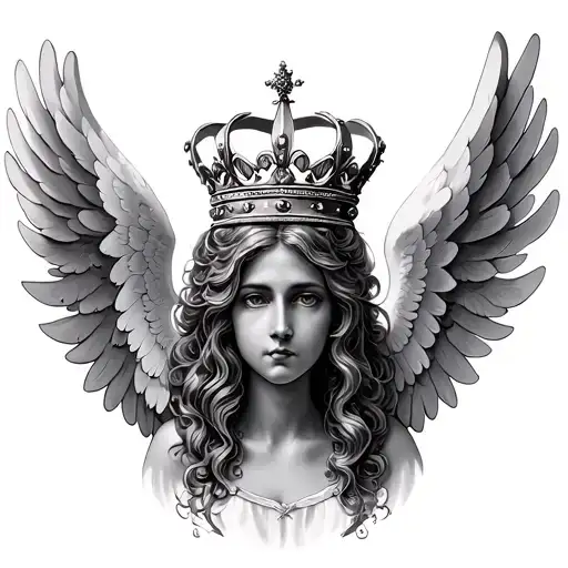 Crown With Angel Wings