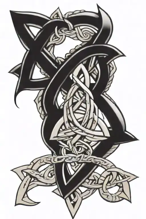 Celtic Knot And Roman Numerals Representing Important Dates