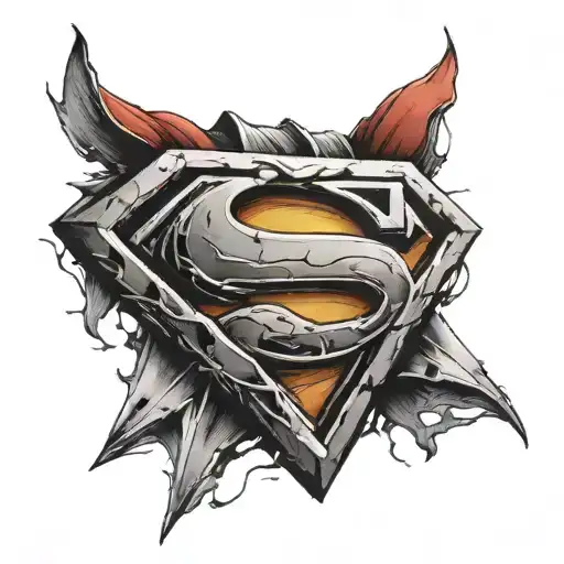 Superman Logo With The Letter M