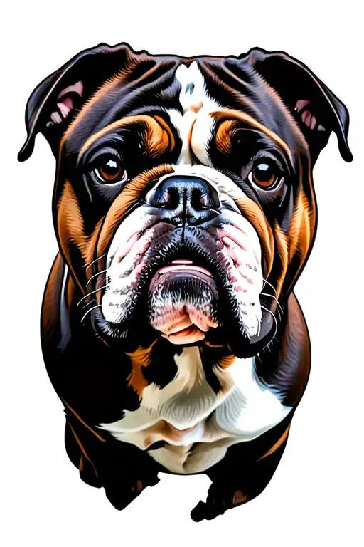 English Bulldog Face